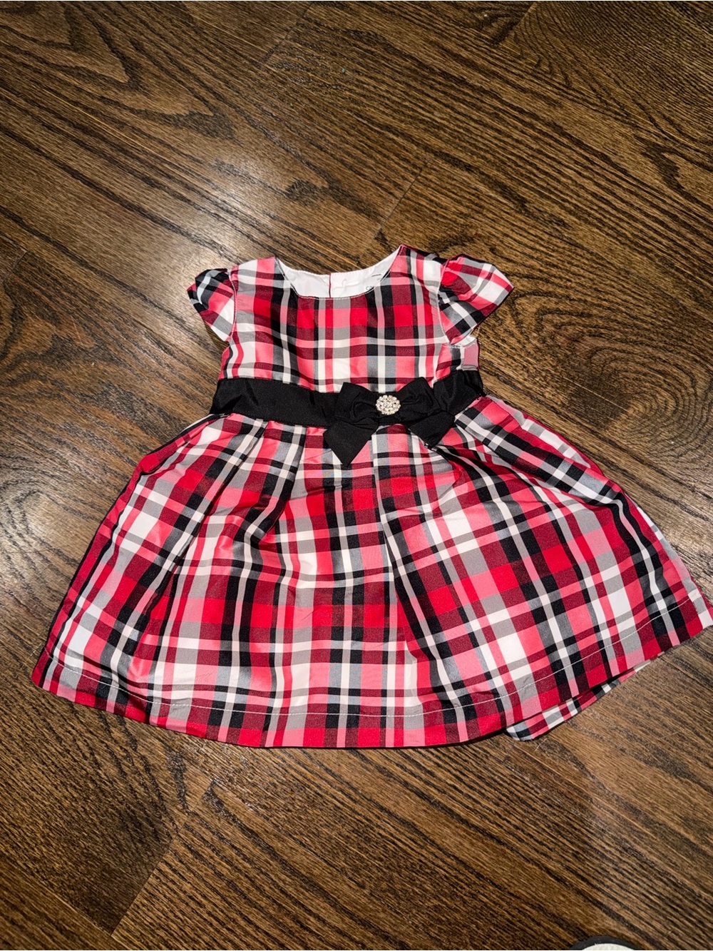 Baby Girls Carter's Plaid Dress with Decorative Waist Bow Size 6 months